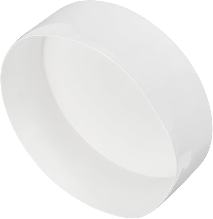 uxcell 4pcs Rubber End Caps 175mm (6 7/8 Inch) ID x 80mm(3 1/8 Inch) H Vinyl Round End Cap Cover Screw Thread Protectors White