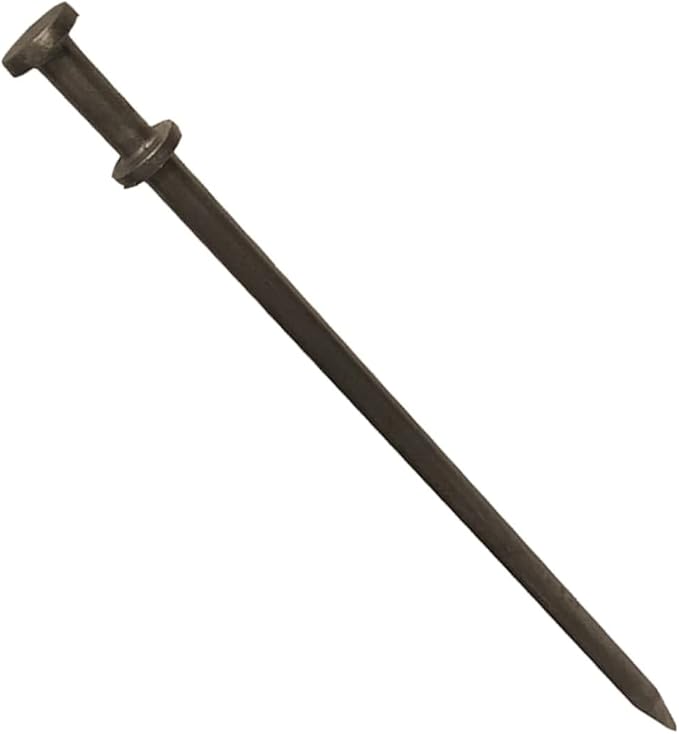 Double Head Tent Stakes - Heavy Duty Steel Tent Stakes, Versatile Ground Spikes to Anchor Commercial Inflatables, Party Tents, and Outdoor Camping Shelters, 1 x 36 Inch, 25-Pack