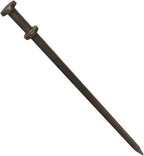 Double Head Tent Stakes - Heavy Duty Steel Tent Stakes, Versatile Ground Spikes to Anchor Commercial Inflatables, Party Tents, and Outdoor Camping Shelters, 1 x 30 Inch, 50-Pack