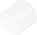 uxcell 4pcs Rubber End Caps 38mm(1.5 Inch) ID Vinyl Round End Cap Cover Screw Thread Protectors Clear, 40mm Height