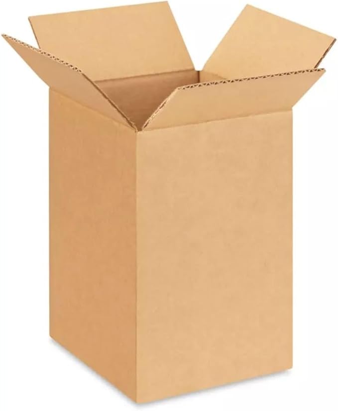 Secure Seal - 6x6x9 Pack of 25 Corrugated Cardboard Packing Shipping Mailing Moving Carton Boxes
