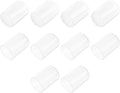 uxcell 10pcs Rubber End Caps Protective Caps 20mm ID Vinyl Round End Cap Cover Screw Thread Protectors Clear
