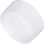 uxcell 4pcs Rubber End Caps 110mm ID Vinyl Round End Cap Cover Screw Thread Protectors Clear, 50mm Height