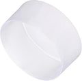 uxcell 4pcs Rubber End Caps 120mm ID Vinyl Round End Cap Cover Screw Thread Protectors Clear, 50mm Height