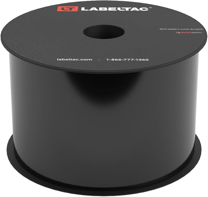 LabelTac 4 and Pro Model Indoor/Outdoor Rack Label Supply 3" x 150' Black
