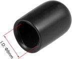 uxcell 20pcs Rubber End Caps 5/16"(8mm) ID Vinyl Round Tube Bolt Cap Cover Thread Protectors Black