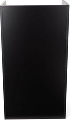 Displays2go Hostess Station, Hidden Wheels, Adjustable Shelf, Black (LCKDPHSBK)