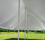 TentandTable 20' x 40' Premium Canopy Tent, White, Outdoor Pole Tent, 80-160 Person Capacity for Parties, Weddings, Events, Commercial and Residential Use, Large Heavy Duty Vinyl Canopy Tents