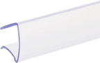 SmartSign Shelf Clip Label Holder | 0.875" x 6" Clear Plastic, for .75" Thick Shelves, 10 Holders/Pack