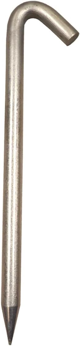 Steel Tent Stakes Heavy Duty Ground Stake, Metal Stakes to Anchor Commercial Inflatables, Outdoor Camping Canopy, Fence, Garden Tent Accessories, 1" Diameter x 18" Length, 50 Pack