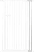 Lumizone Extra Tall Cat Gate Extension Kit 61.02" High Pressure Mounted 2025 New 4.13" Extra Wide 1.37" Gap No Drilling Tall Pet Gate for Dogs (White, 61.02" H x 4.13" W, Extension)