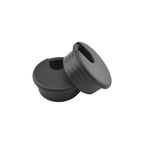 HAHIYO 2Pcs 1.77Inch/45mm Black ABS Plastic U-Shaped Desk Grommet Wire Grommet Cable Management Cord Hole Cover Desk Wire Hole Insert Wire Organizer for Computer Office Home School Equipment Systems