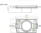 Blue 12V LED Module with Lens 2.0W for Light Box with Tape Adhesive Back (20pcs Pack)