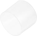uxcell 4pcs Rubber End Caps 100mm(4 Inch) ID Vinyl Round End Cap Cover Screw Thread Protectors Clear, 50mm Height