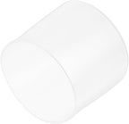 uxcell 4pcs Rubber End Caps 35mm ID Vinyl Round End Cap Cover Screw Thread Protectors Clear, 30mm Height