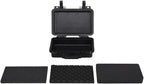 PP Portable Flight Case, Lockable Tool Box for Transportation Travelling, Protective Equipment Case, 11.8"x8.7"x3.9", -280
