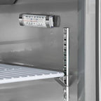 27-Inch ADA Height Commercial Mega Top Refrigerated Sandwich Prep Table, Stainless Steel, 1-Door, 6 Cu Ft Capacity, Digital Control with Auto Defrost, R290 Refrigerant