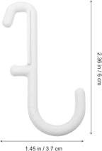 jojofuny 7Pcs Pegboard Hanging Hooks Shelf Storage Hooks for Supermarket Display for Kitchen Bedroom Workshop Organization