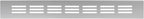 Vent Systems 11.81 x 1.57 (Outer Size) Rectangular Door Vent - Silver Aluminum Vent Cover, Toe Kick Vent Cover - HVAC for Home Improvement Cabinet Vent - Intake/Exhaust Door Return Air Vent