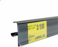 Price Tag Holder and Molding for Double Wire Cooler/Freezer Shelves | 30" Long | 1.25" High | 25 Pack | Black