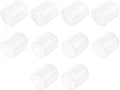 uxcell 10pcs Rubber End Caps Protective Caps 26mm(1 Inch) ID Vinyl Round End Cap Cover Screw Thread Protectors Clear