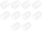 uxcell 10pcs Rubber End Caps Protective Caps 24mm ID Vinyl Round End Cap Cover Screw Thread Protectors Clear