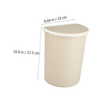 Hanging Wall-Mounted Trash Can Large Plastic Kitchen Waste Bin with Lid Practical Storage Container for Household Bedroom and Living Plastic Elegant Apricot Color