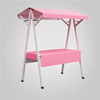 Foldable Food Cart for Business, Lightweight Farmers Market Stalls with Awning, Vendor's Stall Kiosk for Sale Hot Dog, Ice Cream, Food(Pink,70.9in)
