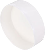 uxcell 4pcs Rubber End Caps 150mm(6 Inch) ID Vinyl Round End Cap Cover Screw Thread Protectors White, 50mm Height