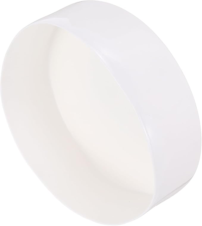 uxcell 4pcs Rubber End Caps 150mm(6 Inch) ID Vinyl Round End Cap Cover Screw Thread Protectors White, 50mm Height