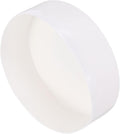 uxcell 4pcs Rubber End Caps 160mm(6.3 Inch) ID Vinyl Round End Cap Cover Screw Thread Protectors White, 50mm Height