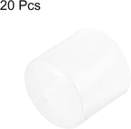 uxcell 20pcs Rubber End Caps 33mm ID Vinyl Round Tube Bolt Cap Cover Thread Protectors Clear