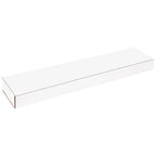 Box USA BM2662 Corrugated Mailers, 26" x 6" x 2" White (Pack of 50)