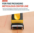 Heavy Duty Shipping Tape Dispenser: TENDO° Premium Line – Reusable, Replaceable, Eco-Friendly 2’’ Master Piece Dispenser for Pros with Patented 10° Sloped Chromium Blades - P-2200 (4th Gen.)_Yellow