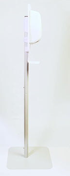 White Mobile Hand Sanitizer Stand