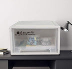 12 Quart Plastic Stacking Storage Drawer Unit Front Box, 1 Pack