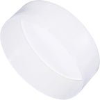 uxcell 4pcs Rubber End Caps 150mm ID Vinyl Round End Cap Cover Screw Thread Protectors Clear, 50mm Height