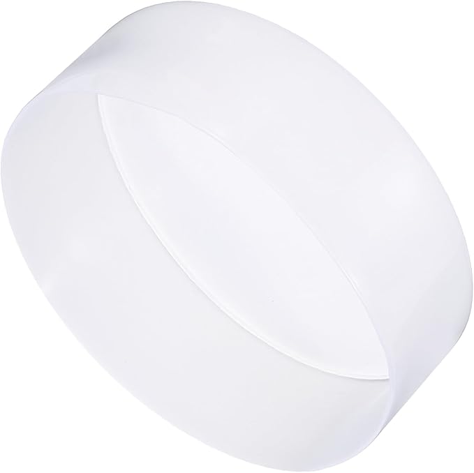 uxcell 4pcs Rubber End Caps 150mm ID Vinyl Round End Cap Cover Screw Thread Protectors Clear, 50mm Height