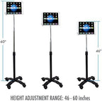 Gooseneck Floor Stand - CTA Compact Security Gooseneck Floor Stand for Tablets with Lock and Key Security System for iPad 7th/ 8th/ 9th Gen 10.2", iPad Pro 12.9", and Surface Pro 4 (PAD-SCGS)