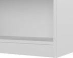 Bush Furniture Universal Small 2 Shelf Bookcase in White, Low Storage and Display Bookshelf for Home Office or Living Room Organization