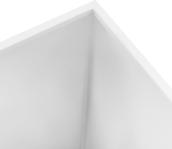 5Pcs Metal Square White Pedestal Stands, 5 Pack Flower Display Rack Dessert Table Cube Party Decoration Pillars for Wedding Ceremony Birthday Art Show 18''+20''+24''+30''+35''