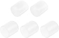 uxcell 5pcs Rubber End Caps Protective Caps 30mm(1.2 Inch) ID Vinyl PVC Round Tube Bolt Cap Cover Screw Thread Protectors Clear