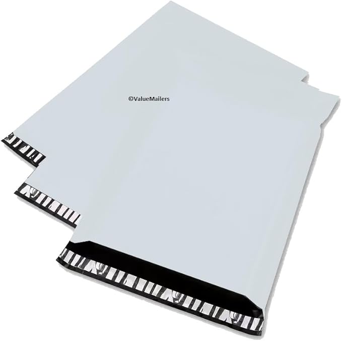 Poly Mailers Bags 4x6 5x7 9x12 10x13 12x15.5 12x16 14.5x19 19x24 24x24 26x26 26x32 Inch Premium Envelopes Shipping Bag, Self-Seal, Waterproof, Privacy Opaque, Mailing Packaging Bags