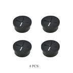 HAHIYO 4Pcs 1Inch/25mm Black Flexible Rubber Desk Grommet Wire Grommet Cable Management Cord Hole Cover Desk Wire Hole Insert Wire Organizer for Computer Office Home School Equipment Systems