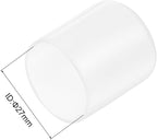uxcell 5pcs Rubber End Caps Protective Caps 27mm(1 Inch) ID Vinyl PVC Round Tube Bolt Cap Cover Screw Thread Protectors Clear