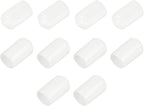 uxcell 10pcs Rubber End Caps 13mm ID Vinyl Round End Cap Cover Screw Thread Protectors White