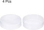 uxcell 4pcs Rubber End Caps 170mm ID Vinyl Round End Cap Cover Screw Thread Protectors Clear, 50mm Height