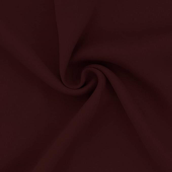 Easy-Going Rod Pocket Blackout Curtains for Bedroom, Room Darkening Window Curtains for Living Room, Thermal Insulated Noise Reduction Solid Window Drapes, 2 Panels(52x96 in, Wine)