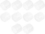 uxcell 10pcs Rubber End Caps 34mm(1.3 Inch) ID Vinyl Round End Cap Cover Screw Thread Protector Clear