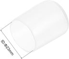 uxcell 5pcs Rubber End Caps Protective Caps 23mm ID Vinyl PVC Round Tube Bolt Cap Cover Screw Thread Protectors Clear